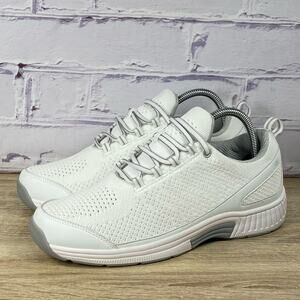 Orthofeet Coral 988 White Comfort Sneakers Women's 9.5 D Wide Walking Knit Shoes